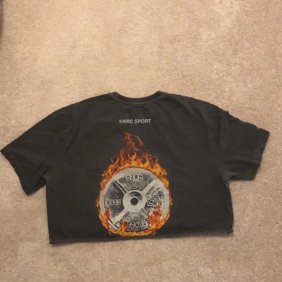 Darc Sport, Womens M, Cropped Tee, Grey - Picture 3 of 3